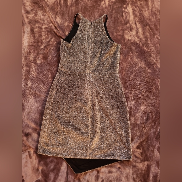 Metallic Asymmetrical Dress - Picture 2 of 3